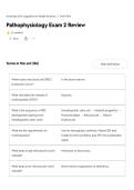 Pathophysiology Exam 2 Review QUESTIONS AND VERIFIED ANSWERS 2026&period;The Ultimate Guide&period;pdf