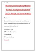 CHEMICAL REACTIONS EXAM &ndash; 200&plus; PRACTICE QUESTIONS & ANSWERS WITH RATIONALES