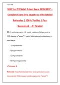 SEVI TEST &num;2 WELSH ACTUAL EXAM 2026&sol;2027 &ndash; 200 VERIFIED QUESTIONS WITH DETAILED RATIONALES &vert; PASS YOUR HEALTHCARE&comma; NURSING & BUSINESS CERTIFICATION WITH CONFIDENCE&NewLine;&NewLine;