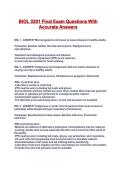 BIOL 3201 Final Exam Questions With Accurate Answers