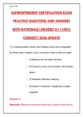 SUPERINTENDENT CERTIFICATION EXAM PREP &ndash; 200 PRACTICE QUESTIONS WITH ANSWERS & RATIONALES &vert; PASS YOUR SCHOOL LEADERSHIP EXAM WITH CONFIDENCE&NewLine;&NewLine;