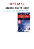 TEST BANK&NewLine;Pathophysiology 7th Edition&NewLine;Jacquelyn L&period; Banasik - ISBN&colon; 9780323761550&NewLine;&NewLine;