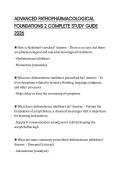ADVANCED PATHOPHARMACOLOGICAL&NewLine;FOUNDATIONS 2 COMPLETE STUDY GUIDE&NewLine;2026