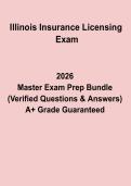 Illinois Insurance Licensing Exam PDF &vert; Practice Questions&comma; Study Guide & Exam Review Notes