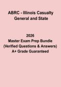 ABRC Illinois Casualty General & State PDF &vert; Insurance Licensing Exam Study Guide & Practice Questions