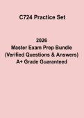 WGU C724 Practice Set PDF &vert; Practice Questions&comma; Test Bank & Exam Study Guide