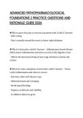 ADVANCED PATHOPHARMACOLOGICAL&NewLine;FOUNDATIONS 2 PRACTICE QUESTIONS AND&NewLine;RATIONALE GUIDE 2026