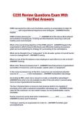 C235 Review Questions Exam With Verified Answers&period;
