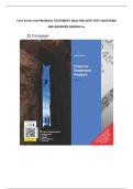 Test bank for Financial Statement Analysis with test questions and answers graded A&plus;