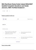 88M Red Book Study Guide &lpar;Latest 2026&sol;2027 Update&rpar; Complete Questions and Guide Answers&comma; 100&percnt; Verified Graded A&plus;
