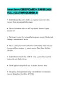 Smart Serve CERTIFICATION PAPER 2026&NewLine;FULL SOLUTION GRADED A&plus;