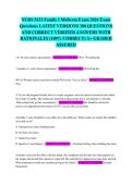 NURS 5432 Family I Midterm Exam 2026 Exam Questions LATEST VERSIONS 300 QUESTIONS AND CORRECT VERIFIED ANSWERS WITH RATIONALES &lpar;100&percnt; CORRECT&rpar; A&plus; GRADED ASSURED 