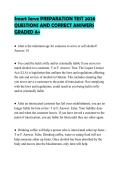 Smart Serve PREPARATION TEST 2026&NewLine;QUESTIONS AND CORRECT ANSWERS&NewLine;GRADED A&plus;&NewLine;