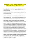 APM Module 1 - Project Organisation with all Correct & 100&percnt; Verified Answers &vert;Already Graded A&plus;