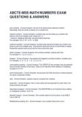 ABCTE-MSE-MATH-NUMBERS EXAM QUESTIONS & ANSWERS