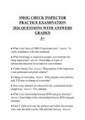 SMOG CHECK INSPECTOR&NewLine;PRACTICE EXAMINATION&NewLine;2026 QUESTIONS WITH ANSWERS&NewLine;GRADED