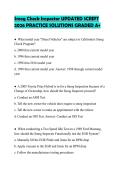 Smog Check Inspector UPDATED SCRIPT&NewLine;2026 PRACTICE SOLUTIONS GRADED A&plus;&NewLine;
