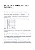 ABCTE- PHYSICS EXAM QUESTIONS & ANSWERS