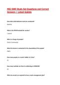 ME2 SWE Study Set Questions and Correct Answers &vert; Latest Update 2026&sol;2027