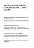 SNCOA LDR-303S FINAL PAPER 2026&NewLine;EXAM Q&A STUDY GUIDE COMPLETE&NewLine;SOLUTION