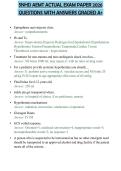 SNHD AEMT ACTUAL EXAM PAPER 2026&NewLine;QUESTIONS WITH ANSWERS GRADED A&plus;