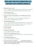 SNHD AEMT PRACTICE EXAMINATION 2026&NewLine;QUESTIONS WITH ANSWERS GRADED A&plus;