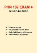 PHN 102 EXAM 4 &vert; STUDY GUIDE &vert; KEY CONCEPTS & PUBLIC HEALTH NURSING REVIEW &vert; 2026