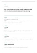 NUR 211 fundamentals nursing EXAM A&plus; GRADE ASSURED COMPLETE SOLUTIONS AND VERIFIED ANSWERS