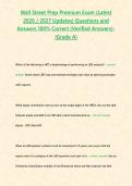 Wall Street Prep Premium Exam &lpar;Latest 2026 &sol; 2027 Updates&rpar; Questions and Answers 100&percnt; Correct &lpar;Verified Answers&rpar;- &lbrace;Grade A&rcub;&NewLine;&NewLine;