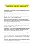 APMP Foundation Certification Exam with all Correct & 100&percnt; Verified Answers &vert;Latest Version &vert;Already Graded A&plus;