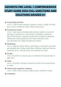 ADVENTIS FMC LEVEL 1 COMPREHENSIVE&NewLine;STUDY GUIDE 2026 FULL QUESTIONS AND&NewLine;SOLUTIONS GRADED A&plus;
