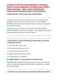 FLORIDA CONTRACTOR BUSINESS & FINANCE STUDY GUIDE 2026&sol;2027 &vert; LICENSE EXAM PREP &vert; PRACTICE Q&A &plus; REAL EXAM STRATEGIES