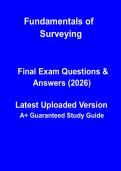 Fundamentals of Surveying 2026 &ndash; Complete Study Guide&comma; Key Concepts & Exam Prep PDF
