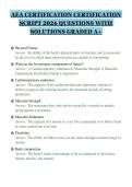 AEA CERTIFICATION CERTIFICATION&NewLine;SCRIPT 2026 QUESTIONS WITH&NewLine;SOLUTIONS GRADED A&plus;