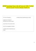 APMP Foundation Exam with all Correct & 100&percnt; Verified Answers &vert;Latest Version &vert;Already Graded A&plus;