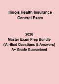 Illinois Health Insurance General Exam &ndash; Complete Study Guide&comma; Practice Questions & Exam Prep PDF