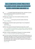 AEA CERTIFICATION PRACTICE&NewLine;EXAMINATION 2026 QUESTIONS&NewLine;WITH ANSWERS GRADED A&plus;