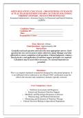 ASPEN SELF-STUDY CNSC EXAM - &lpar;200 QUESTIONS&rpar; UP-TO-DATE &NewLine;ACTUAL EXAM QUESTIONS AND 100&percnt; ACCURATE SOLUTIONS &vert; &NewLine;VERIFIED ANSWERS - INSTANT PDF DOWNLOAD 