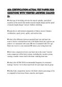 AEA CERTIFICATION ACTUAL TEST PAPER 2026&NewLine;QUESTIONS WITH VERIFIED ANSWERS GRADED&NewLine;A&plus;