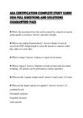 AEA CERTIFICATION COMPLETE STUDY GUIDE&NewLine;2026 FULL QUESTIONS AND SOLUTIONS&NewLine;GUARANTEED PASS
