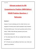 RN COMPREHENSIVE PREDICTOR EXAM PREP &ndash; 200 NCLEX-STYLE QUESTIONS WITH DETAILED RATIONALES &vert; PASS YOUR NCLEX-RN AND ATI PREDICTOR WITH CONFIDENCE&NewLine;&NewLine;