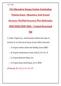 VA ALTERNATIVE ENERGY SYSTEM CONTRACTING EXAM PREP &ndash; 200 VERIFIED QUESTIONS WITH DETAILED RATIONALES &vert; PASS YOUR VIRGINIA AES LICENSE FIRST TRY&NewLine;&NewLine;