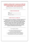 COMMERCIAL VEHICLE SAFETY ALLIANCE &lpar;CVSA&rpar; INSPECTOR &NewLine;CERTIFICATION EXAMINATION - &lpar;120 QUESTIONS&rpar; UP-TO-DATE &NewLine;ACTUAL EXAM QUESTIONS AND 100&percnt; ACCURATE SOLUTIONS &vert; &NewLine;VERIFIED ANSWERS - INSTANT PDF DOWNLOAD 