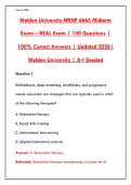 WALDEN UNIVERSITY NRNP 6665 MIDTERM EXAM 2026 &ndash; 200 REAL QUESTIONS & VERIFIED ANSWERS &vert; PMHNP CERTIFICATION PRACTICE TEST&NewLine;&NewLine;