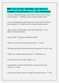 MHIC New Practice Questions and Answers &vert;&NewLine;Complete Prep Resource &vert; A&plus; Pass Guaranteed