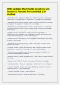 MHIC Updated Study Guide Questions and&NewLine;Answers &vert; Focused Revision Pack &vert; A&plus;&NewLine;Verified