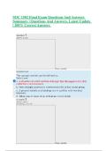 SOC 1502 Final Exam Questions And Answers  Summary &vert; Questions And Answers&comma; Latest Update &NewLine;&vert; 100&percnt; Correct Answers &NewLine;&NewLine;