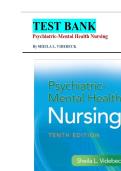Test Bank for Psychiatric-Mental Health Nursing&comma; Tenth &lpar;10th&rpar; North American Edition by Sheila L&period; Videbeck &vert; Latest 2026 Edition &vert; Revised & Verified Answers