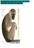 Solutions Manual&colon; Biological Science &lpar;6th Edition&rpar; &ndash; Freeman&comma; Quillin&comma; & Allison &vert; Complete Instructor Guide