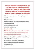 ALTA CALT EXAM PREP 2026 TEST BANK&colon; 200 REAL QUESTIONS & CORRECT ANSWERS &vert; CERTIFIED ACADEMIC LANGUAGE THERAPIST STUDY GUIDE&NewLine;&NewLine;